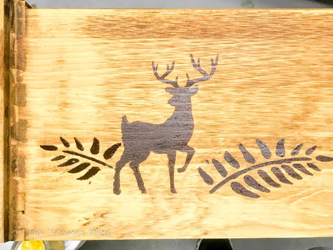 How to Stain with a Stencil