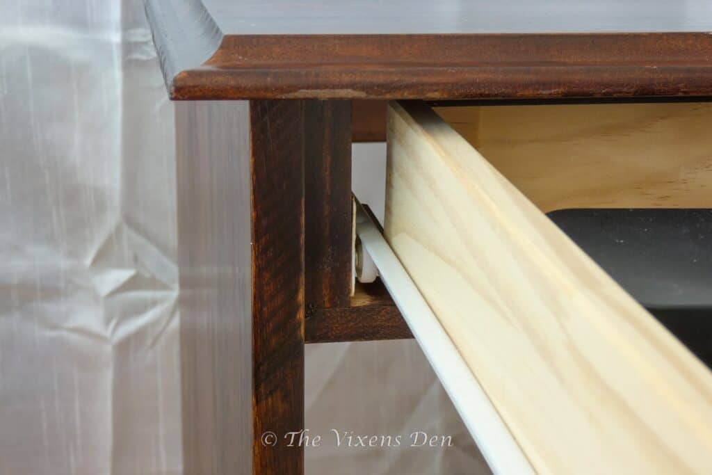 Wooden drawer slides