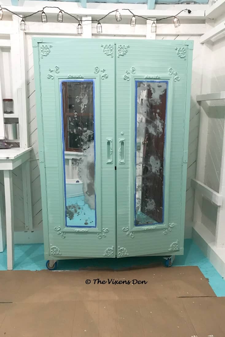 Metal Garage Cabinet Makeover The Vixen S Den Studio   Paint Cabinet 149 Min 