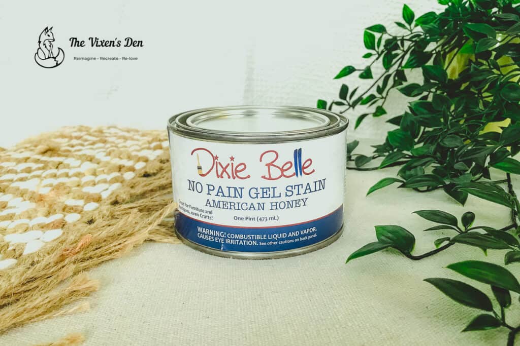 Can of Dixie Belle Gel Stain American Honey