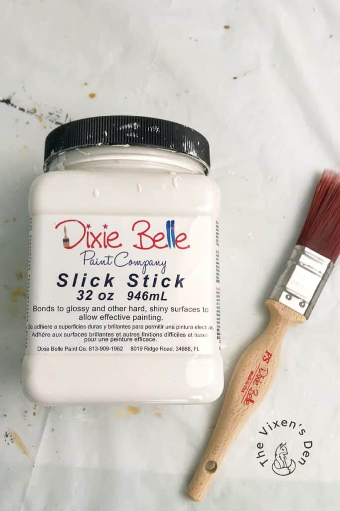 product - slick stick with a paintbrush