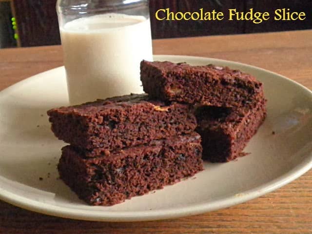 Chocolate Fudge Slice - TreatnTrick-min