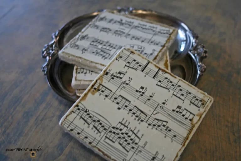 Sheet Music Coasters - Master Pieces of My LIfe-min