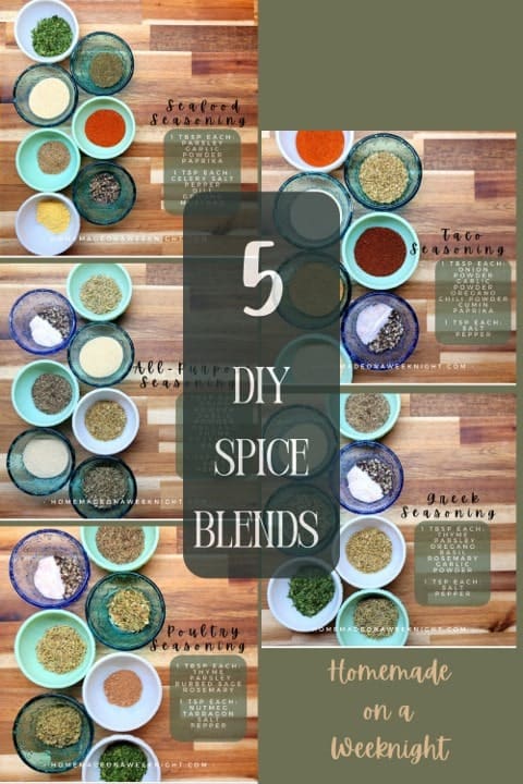 5 DIY Spice Blends - Homemade on a Weeknight-min