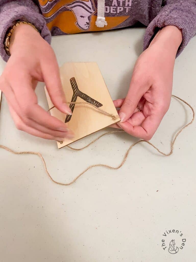 DIY Woodburned Name Banner with Torch Paste and Silkscreen Stencils - The  Vixen's Den Studio