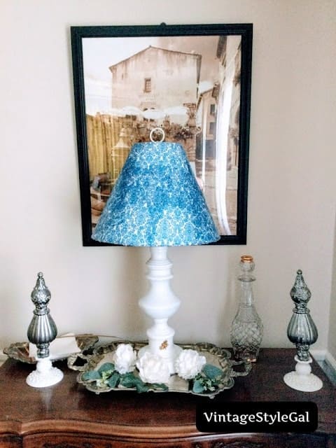What to do with an old lamp shade - vintage style gal-min