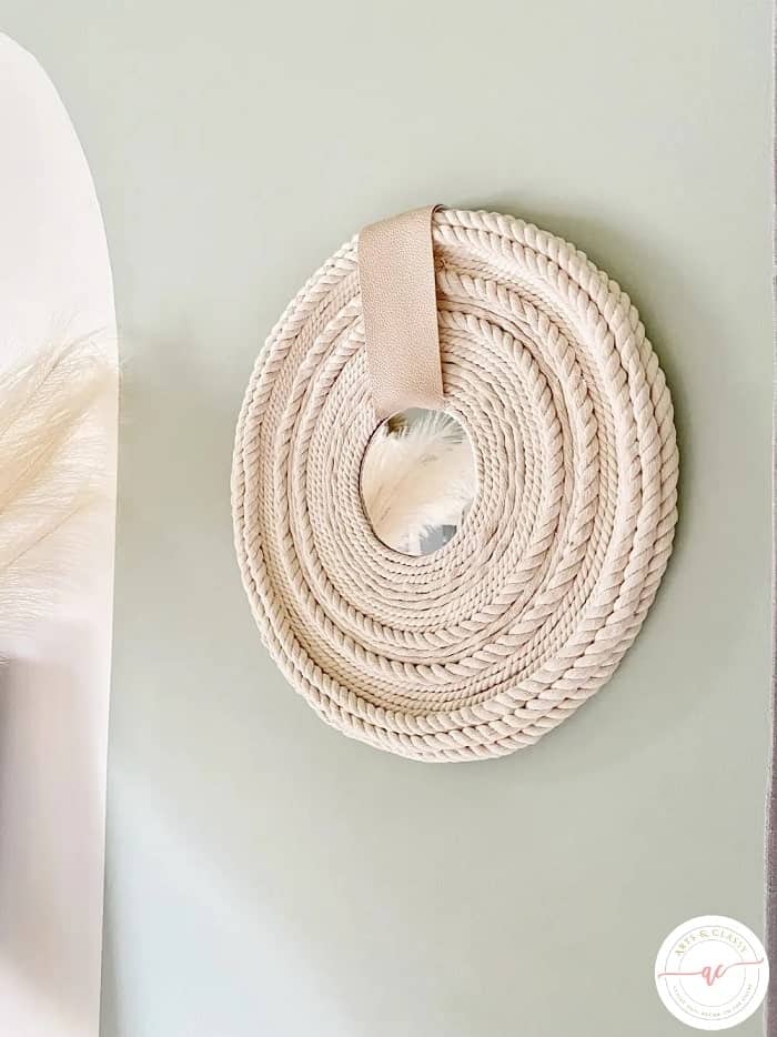 DIY-Dollar-Store-Mirror-Boho-Style-That-Is-Easy-Cheap-And-Fast-After- Arts and Classy