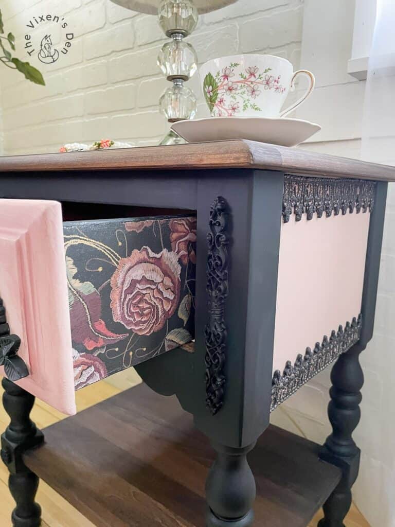 Vintage Dress End Table-10-min