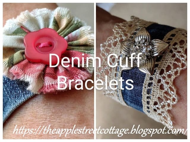 Denim Cuff Bracelets - The Apple Street Cottage-min