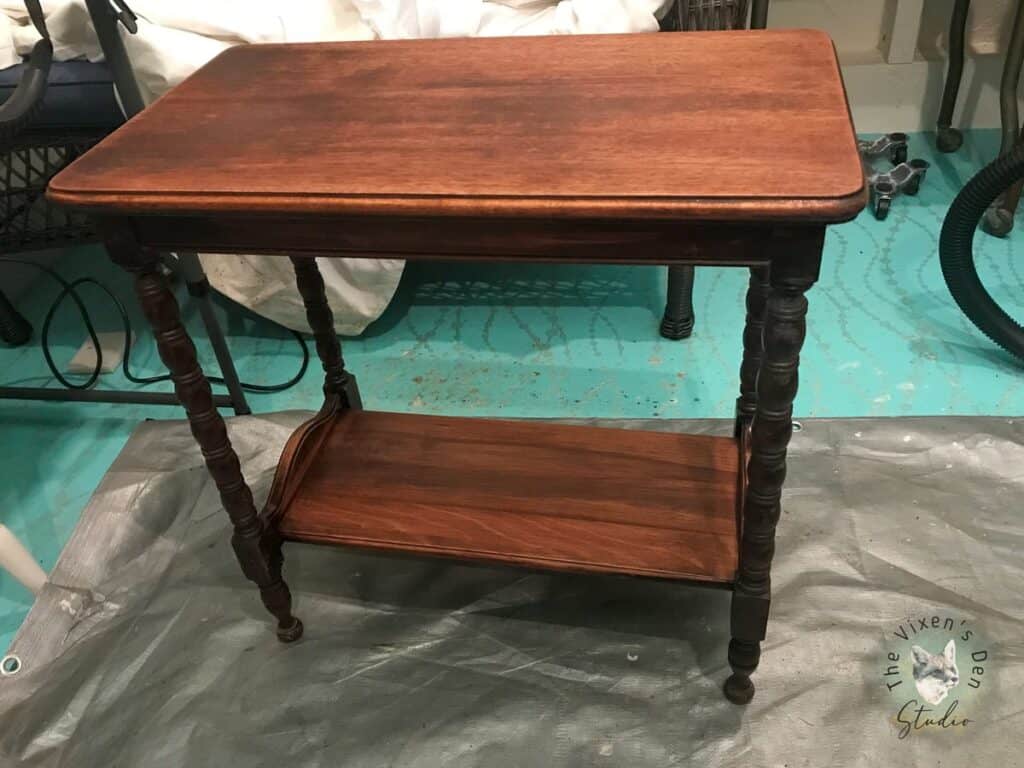 End Table After Finish is Removed