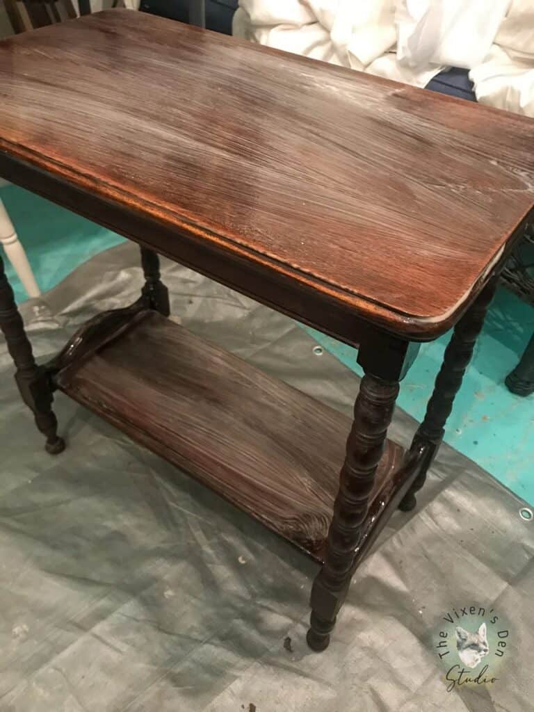 End Table with Finish Remover Applied.1