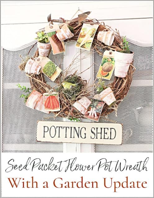 Seed Packet Flower Pot Wreath - Common Ground-min