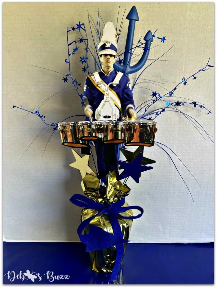 graduation-tabletop-decoration-blue-devil-drummer - debbees buzz-min