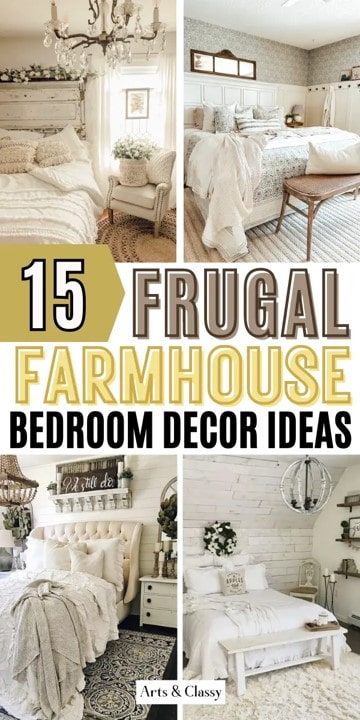 15 Frugal Farmhouse Bedroom Decor Ideas - Arts and Classy-min
