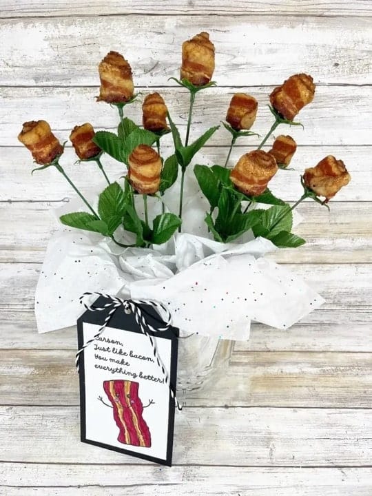 Bacon Roses for Dad - Creatively Beth-min