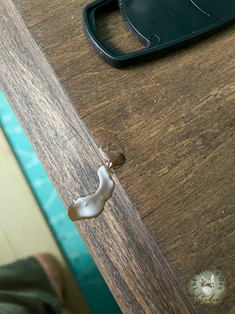 How to Repair Chipped Veneer Using BurnIn Wood Filler The Vixen's