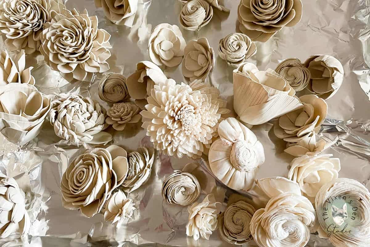 How to Dye Sola Wood Flowers with Chalk Mineral Paint