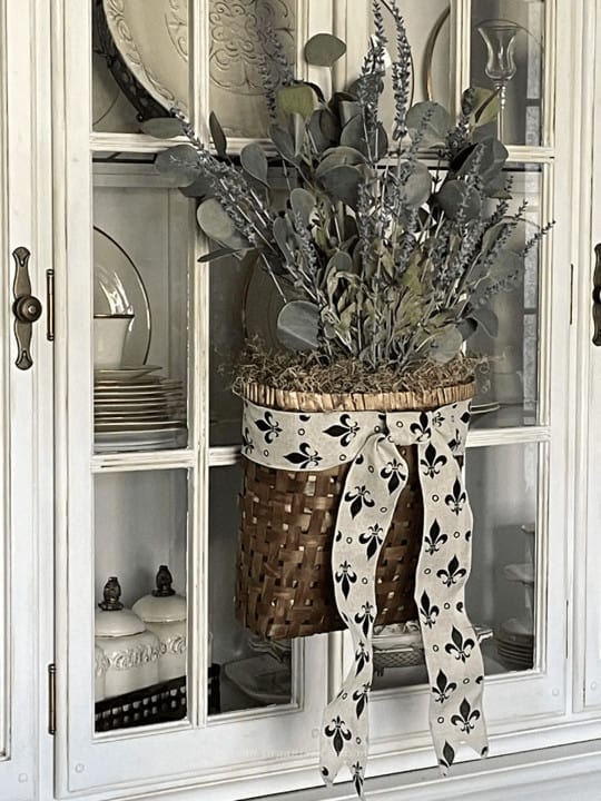 Lavender Eucalyptus Basket Wreath - An Organized Season-min