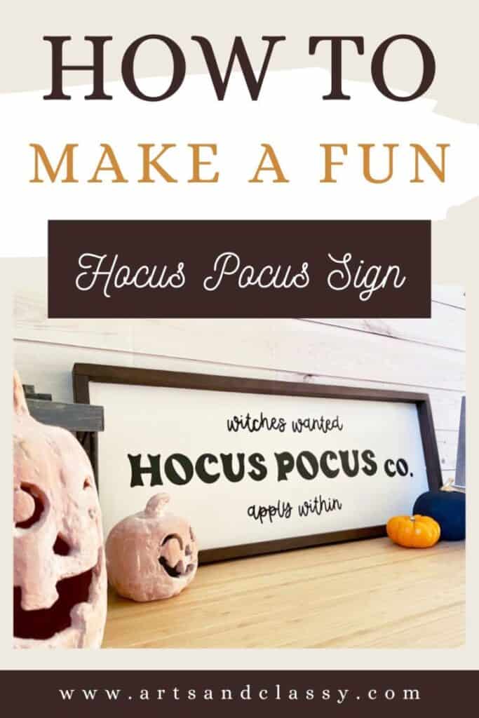 How to make a fun hocus pocus sign.