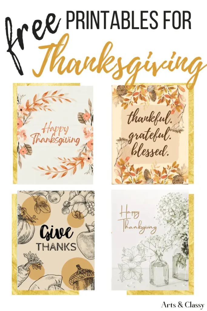Free printables for thanksgiving.