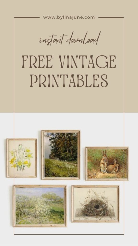 Free vintage printables.